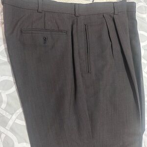 Louis Raphael Brown Dress Pants Classic Tailored Fit